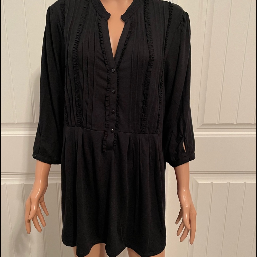 NWT Just My Size Top Ebony Black 2X